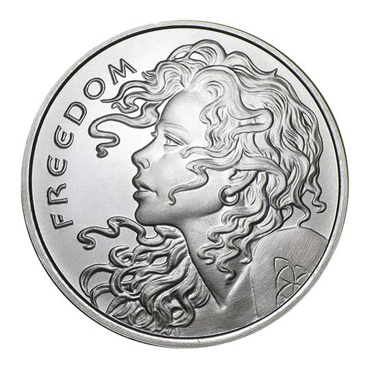 Buy 1 oz Silver Shield Freedom Girl Round (Random Year)