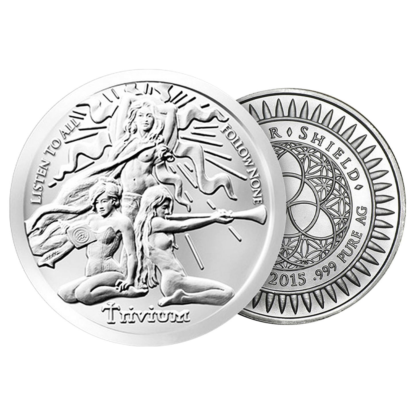 Buy 1 oz Silver Shield Trivium Girls Silver Shield BU Round .999 (Random Year)