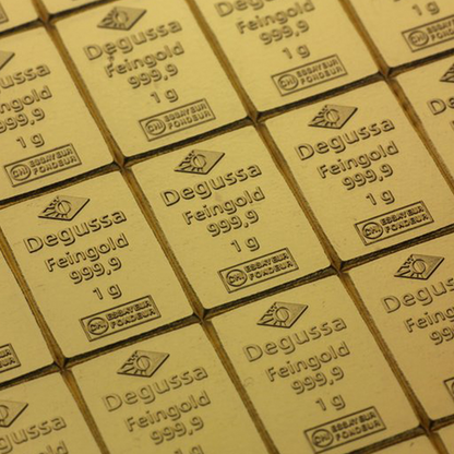 50 x 1 gram Gold Degussa CombiBars