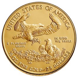 1/2 oz Gold American Eagle, backdated