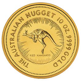 10 oz Gold Coin Kangaroo backdated
