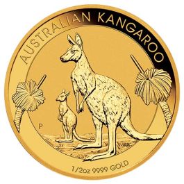 1/2 oz Gold Australian Kangaroo, backdated