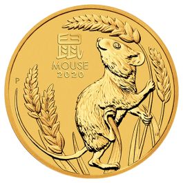 1/2 oz Gold Coin Mouse 2020, Lunar Series III
