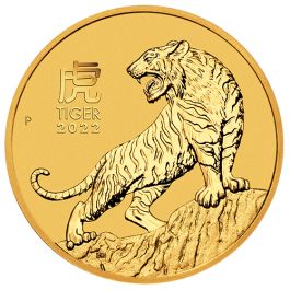 1/10 oz Gold Coin Tiger 2022, Lunar Series III