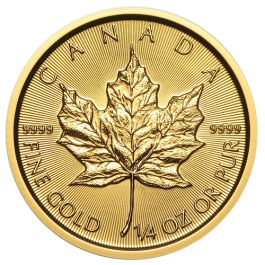 1/4 oz Gold Maple Leaf, backdated