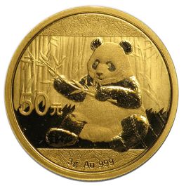 3g Gold Coin China Panda backdated