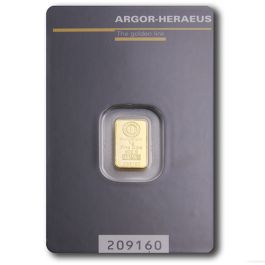 1g Gold Bar Argor Heraeus