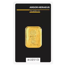 50g Gold Bar Argor Heraeus