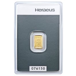 1g Gold Bar Heraeus