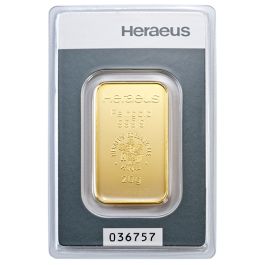 20g Gold Bar Heraeus