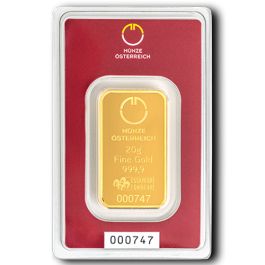 20g Gold Bar Austrian Mint