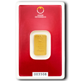 5g Gold Bar Austrian Mint