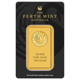 100g Gold Bar Perth Mint