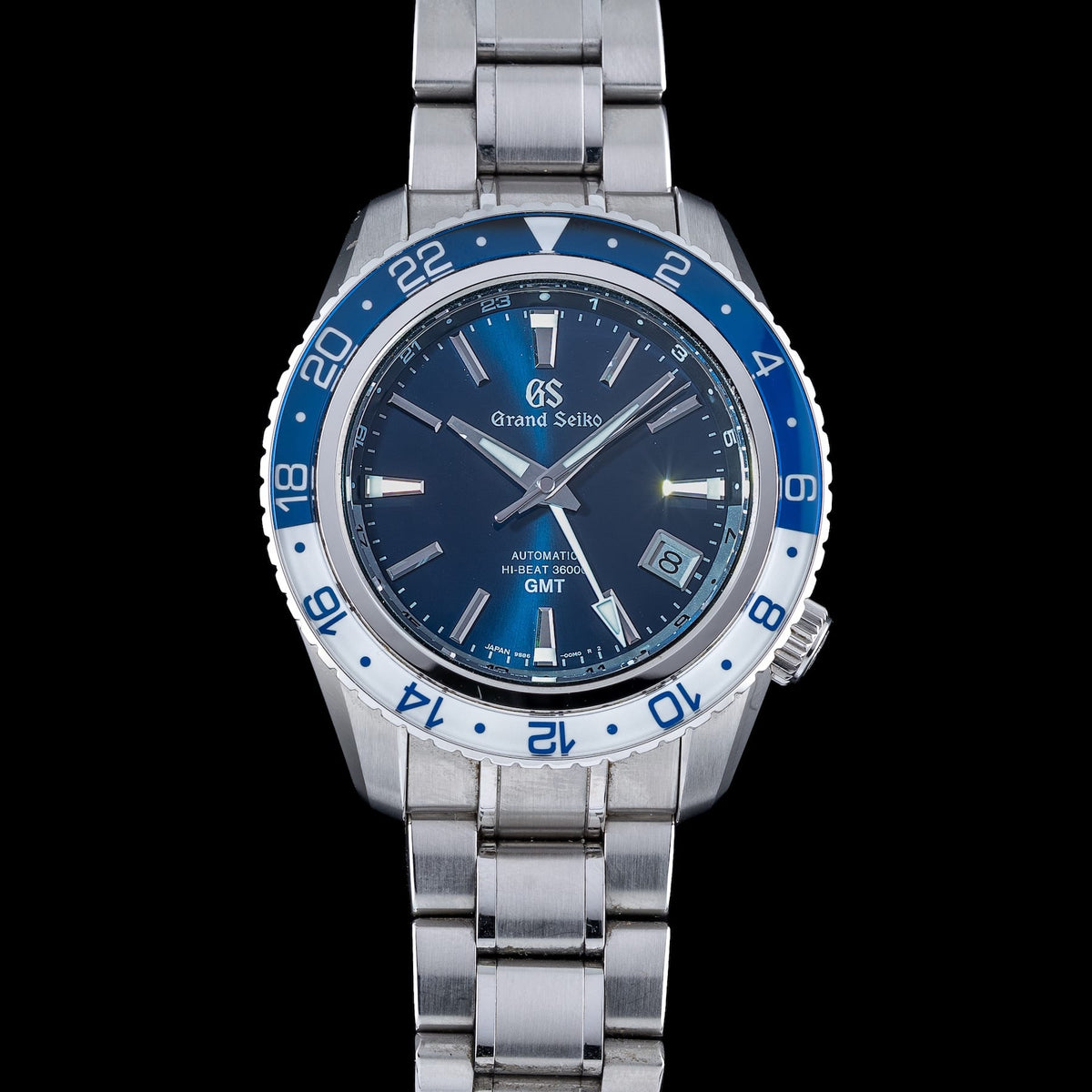 Grand Seiko SBGJ237 Sport GMT Hi-Beat Blue and White