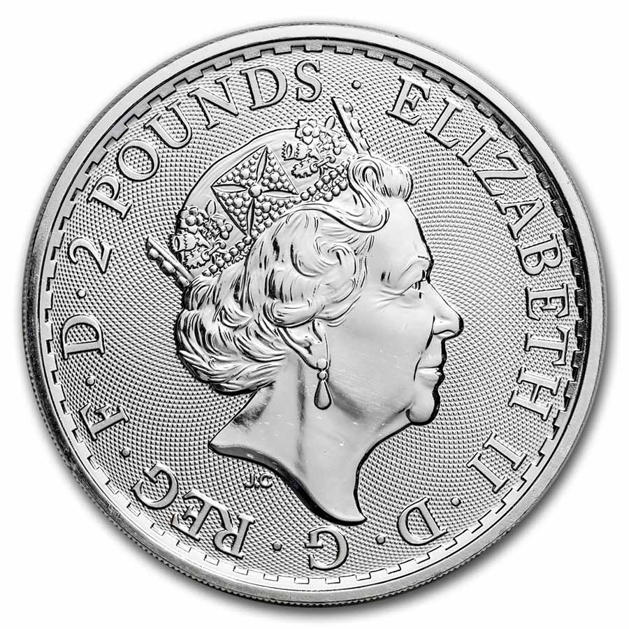 Great Britain 1 oz Silver Britannia BU (Random Year)