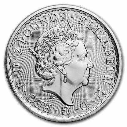 Great Britain 1 oz Silver Britannia BU (Random Year)