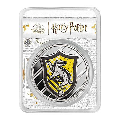 1oz Silver Colorized Coin — Harry Potter Houses: Hufflepuff