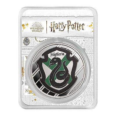 1oz Silver Colorized Coin — Harry Potter Houses: Slytherin