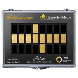 10 x 1g Gold UnityBar Collection Heimerle & Meule