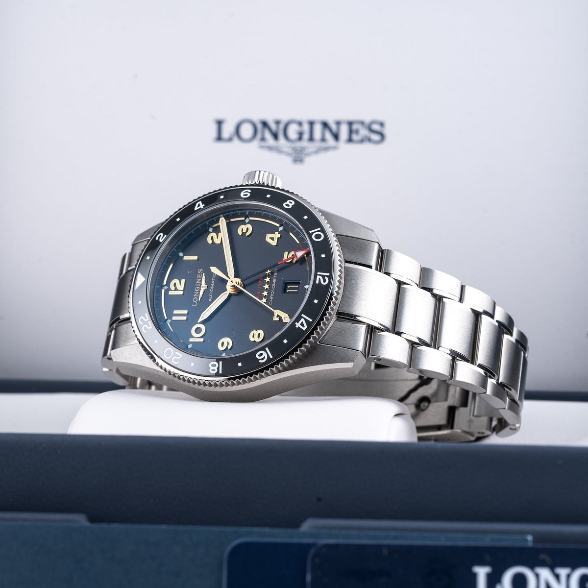 Longines L3.802.1.53.6 Spirit Anthracite Dial On Bracelet
