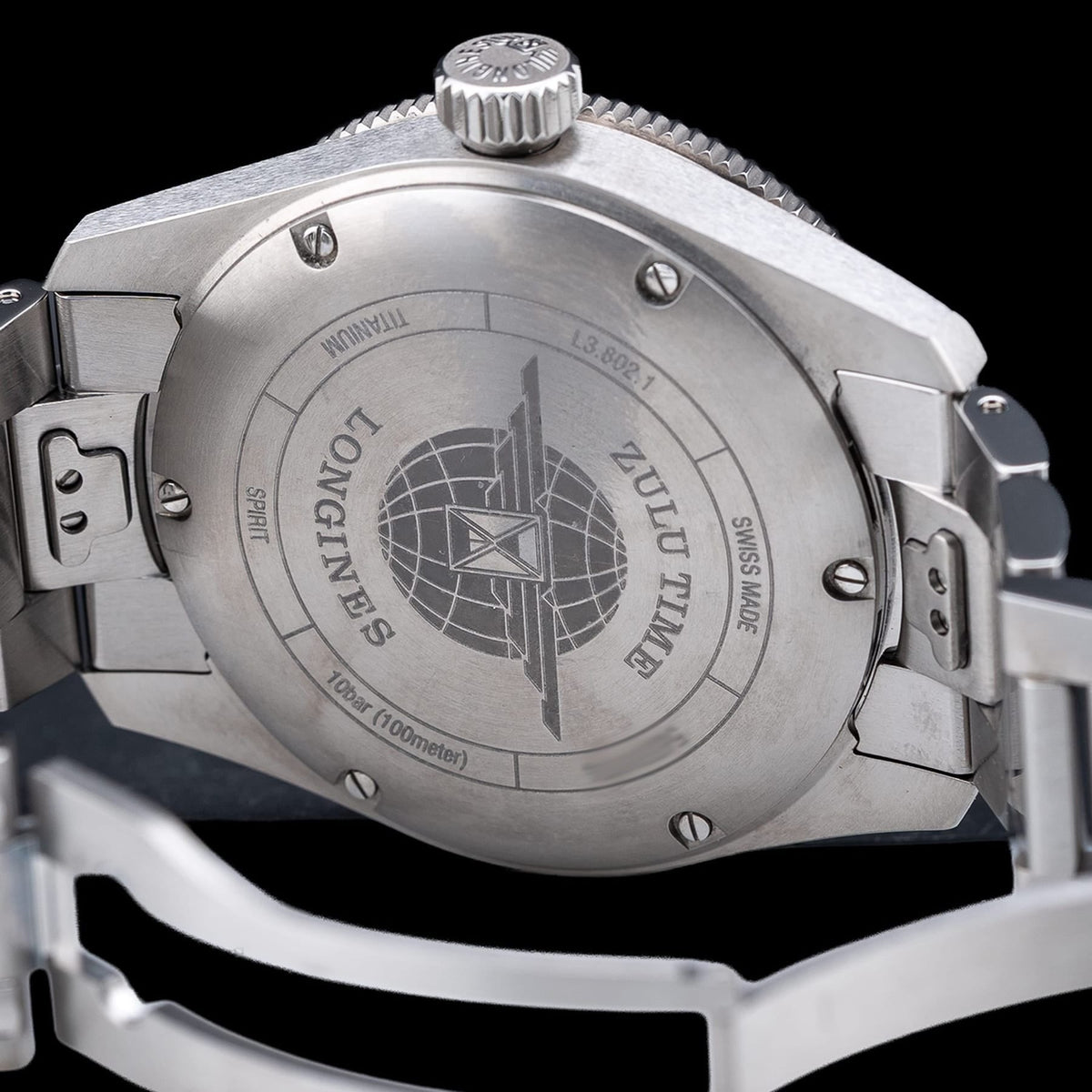 Longines L3.802.1.53.6 Spirit Anthracite Dial On Bracelet