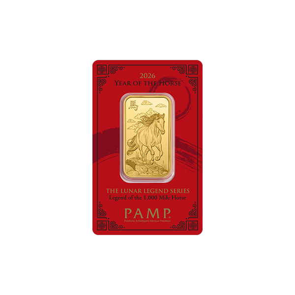 Lunar Legends 2026 Year of the Horse 1oz Gold Bar