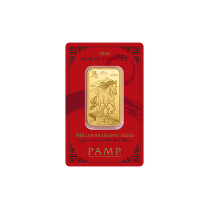 Lunar Legends 2026 Year of the Horse 1oz Gold Bar