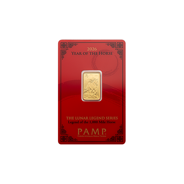Lunar Legends 2026 Year of the Horse 5g Gold Bar