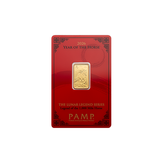 Lunar Legends 2026 Year of the Horse 5g Gold Bar