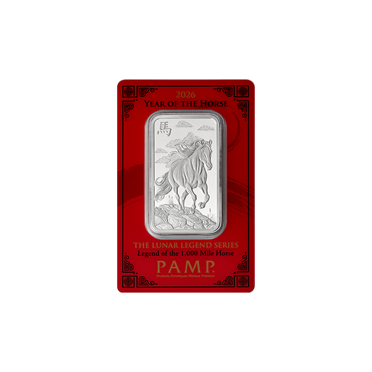 Lunar Legends 2026 Year of the Horse 1oz Silver Bar
