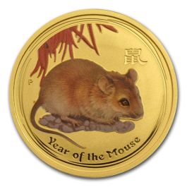 1/2 oz Gold Mouse 2008, Lunar Series II