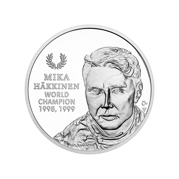 1oz Motorsport Legends – Mika Häkkinen Coin