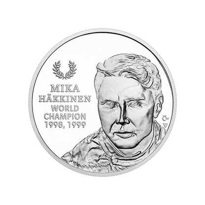 1oz Motorsport Legends – Mika Häkkinen Coin