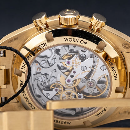 Omega 310.60.42.50.99.002 Speedmaster Moonwatch Professional Master Chronometer Moonshine Gold Dial on Bracelet
