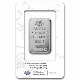 1 oz Palladium Bar