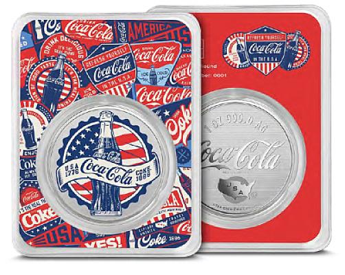 PAMP Coca-Cola® USA 1oz Silver Round