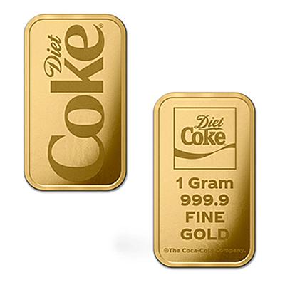 PAMP Diet Coke 1g Gold Bar