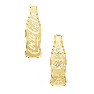 PAMP Suisse Coca-Cola 140 Years 5g Gold Bar