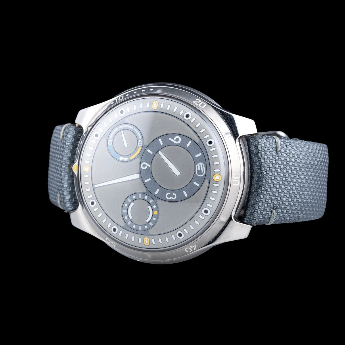 Ressence Type 5 LUM Luminova Grey Strap Ardillon Buckle