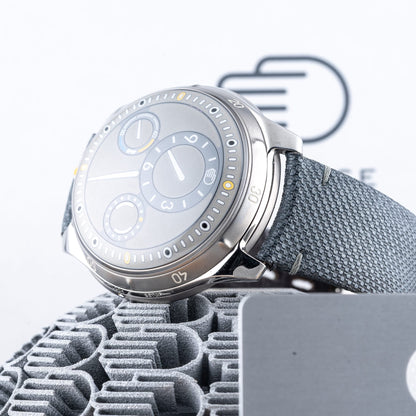 Ressence Type 5 LUM Luminova Grey Strap Ardillon Buckle