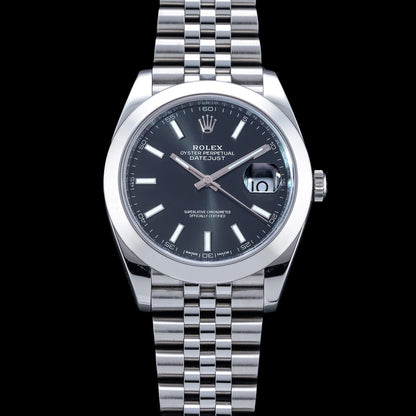 Rolex 126300 Datejust 41 Black Dial