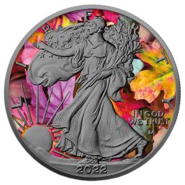 1 oz Silver Eagle 2022 - Autumn, Art Color Collection