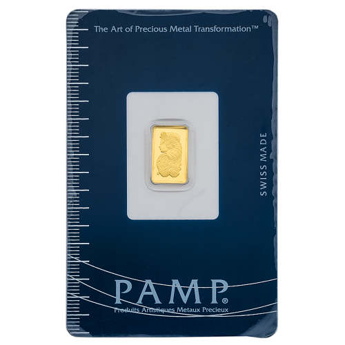 1 Gm PAMP Suisse Gold Bar 999.9 Purity