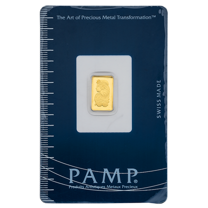 1 Gm PAMP Suisse Gold Bar 999.9 Purity