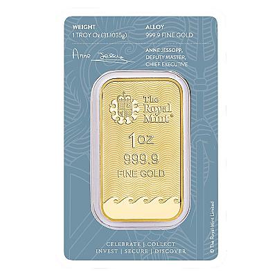 The Royal Mint 1 Ounce Gram Britannia Gold Bar