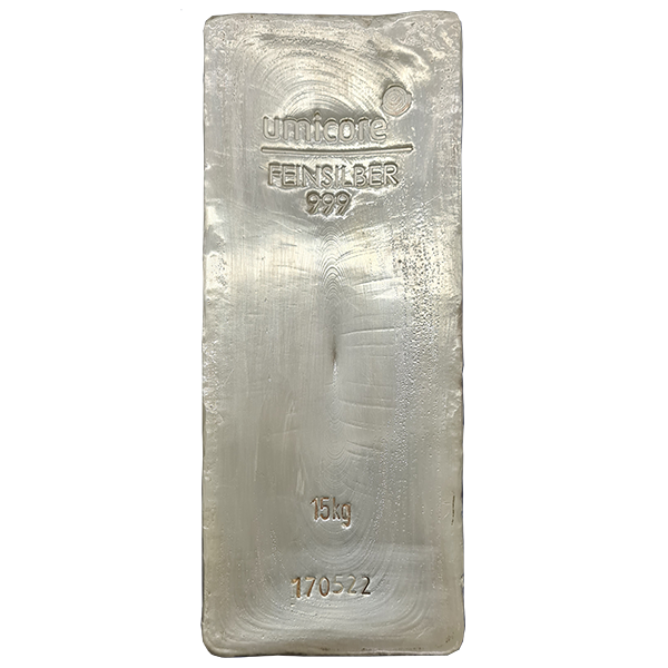 Umicore Cast Silver Bars - ID 2139