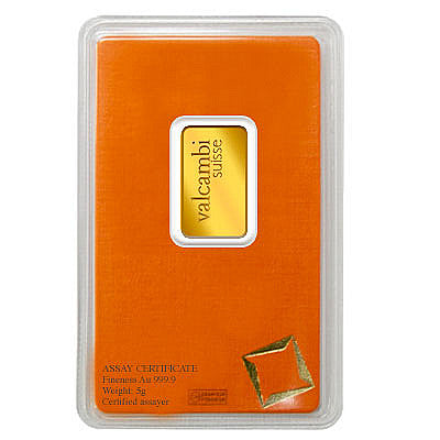 Valcambi Suisse 5 Gram Gold Bar