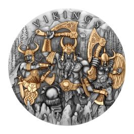2 oz Silbermünze Vikings
