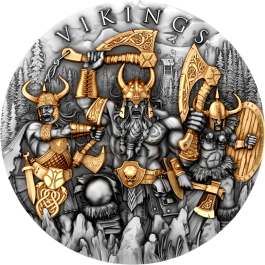 2 oz Silbermünze Vikings – 5 Dollar Niue 2024