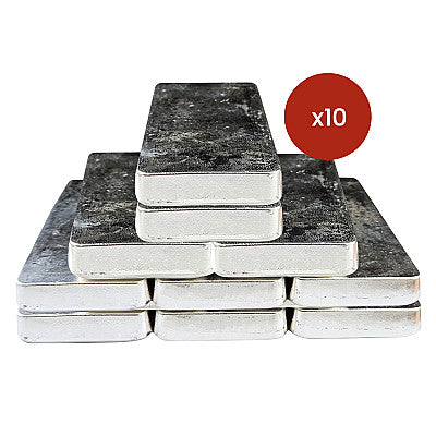 10 x 1kg Silver Bars ( Emirates Gold )